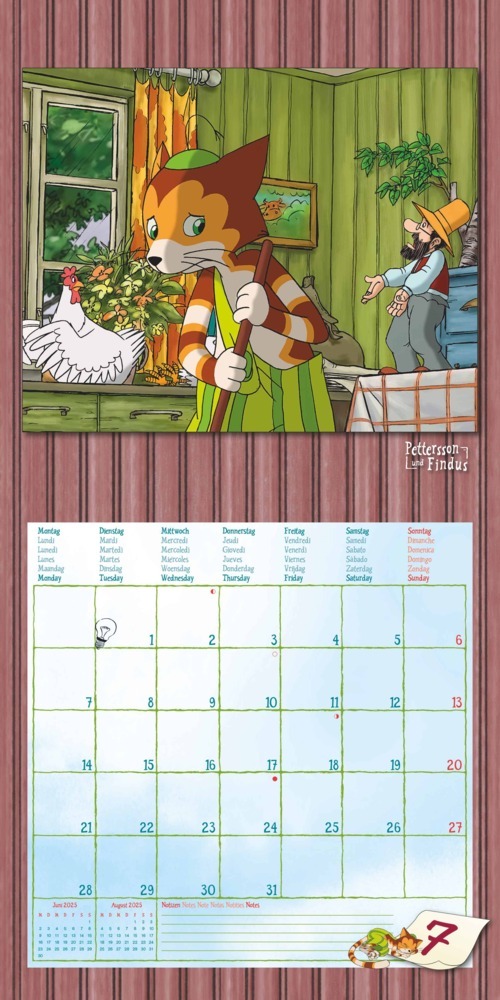 Bild: 4251732343958 | Pettersson &amp; Findus 2025 - Broschürenkalender 30x30 cm (30x60...