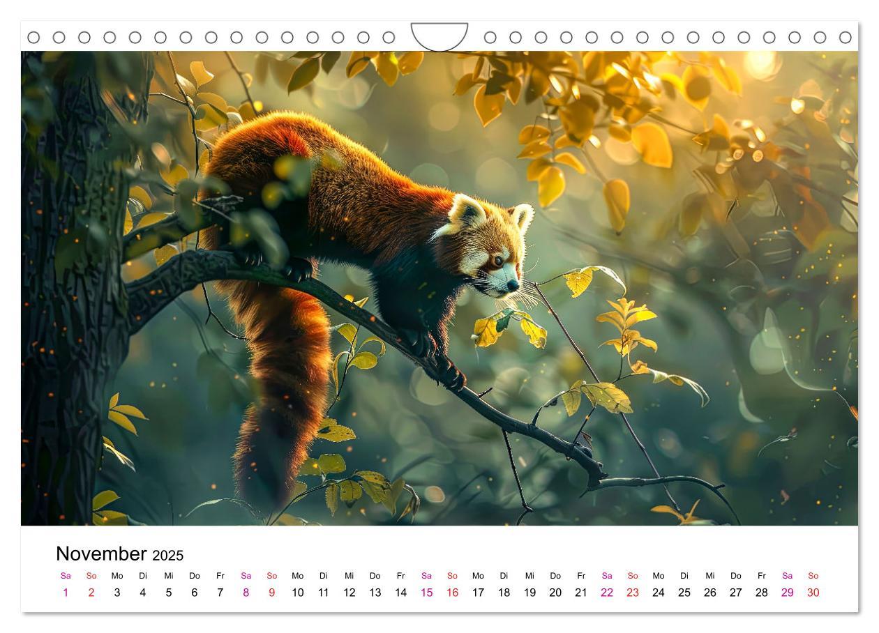 Bild: 9783457137178 | Der Rote Panda (Wandkalender 2025 DIN A4 quer), CALVENDO...