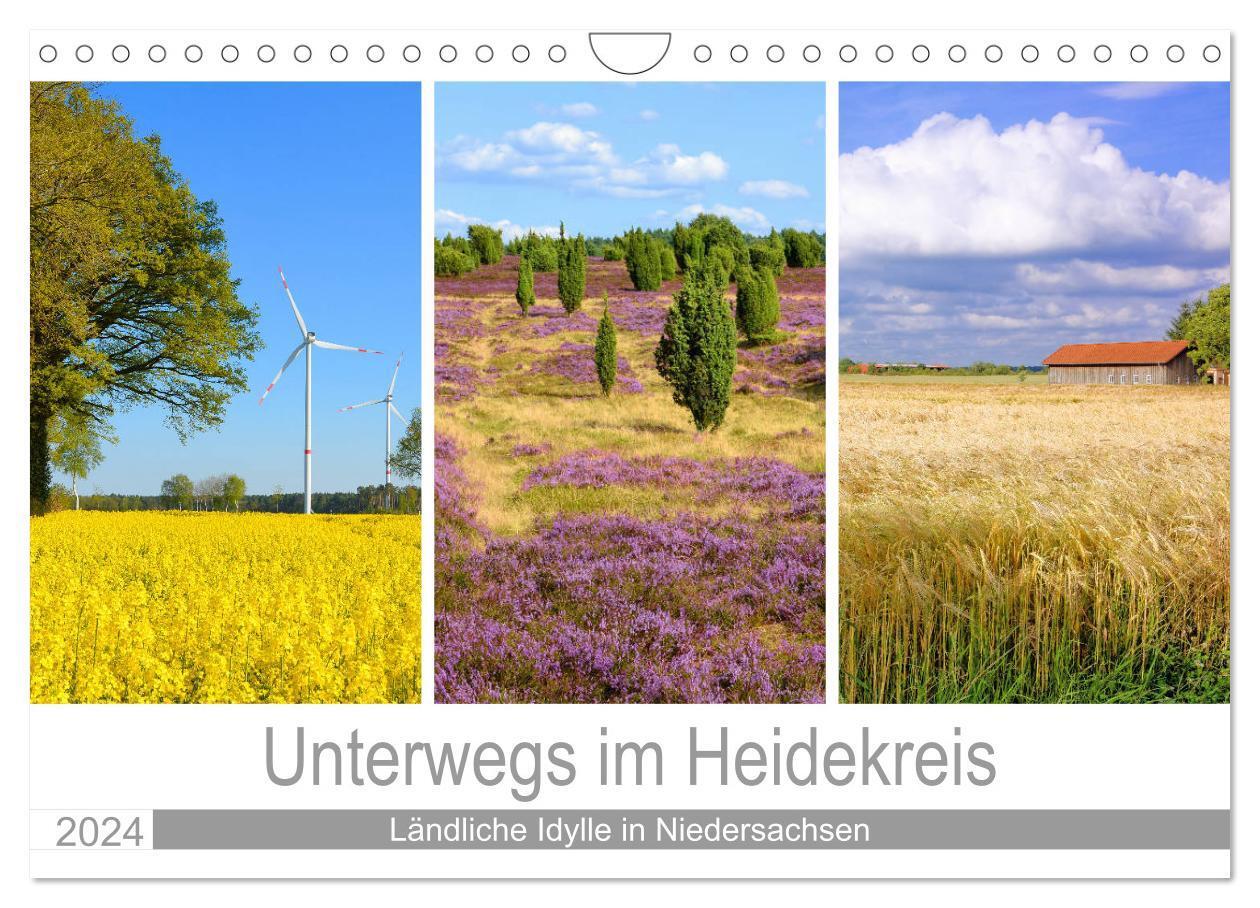 Cover: 9783383076343 | Unterwegs im Heidekreis (Wandkalender 2024 DIN A4 quer), CALVENDO...