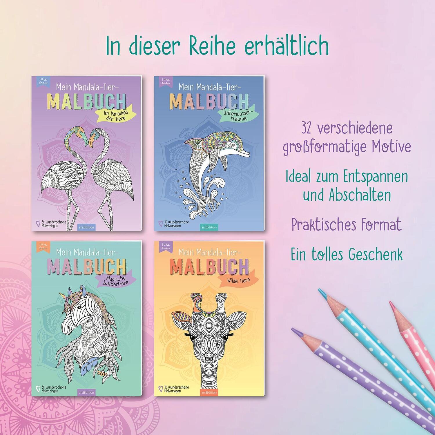 Bild: 9783845857152 | Mein Mandala-Tier-Malbuch - Magische Zaubertiere | Taschenbuch | 32 S.