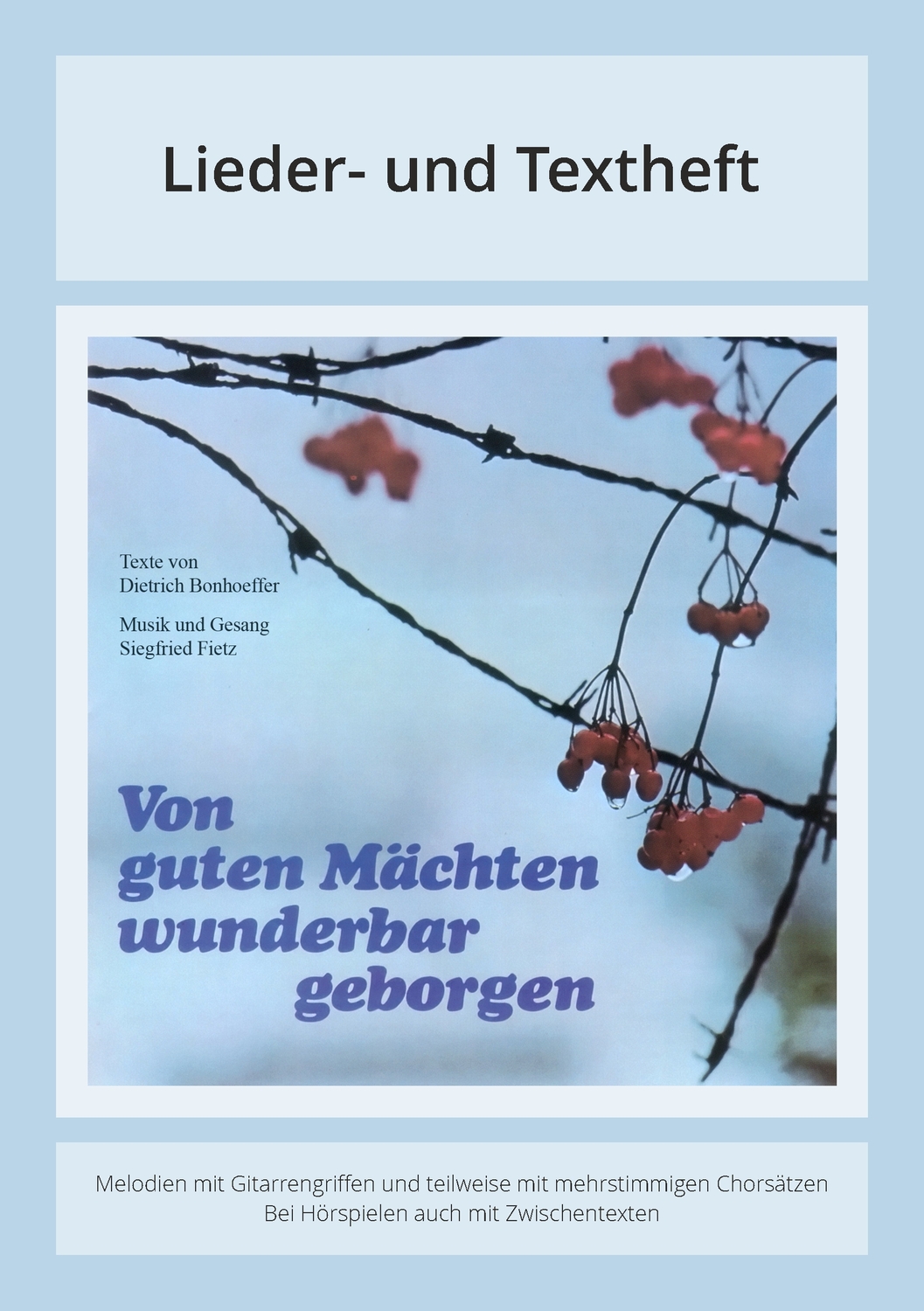 Cover: 9783881240116 | Von guten Mächten wunderbar geborgen | Bonhoeffer | Broschüre | 44 S.