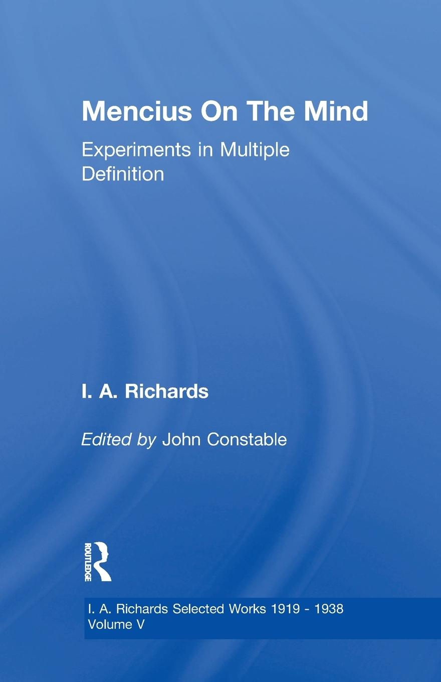 Cover: 9780415849555 | Mencius On The Mind | Experiments in Multiple Definition | Constable