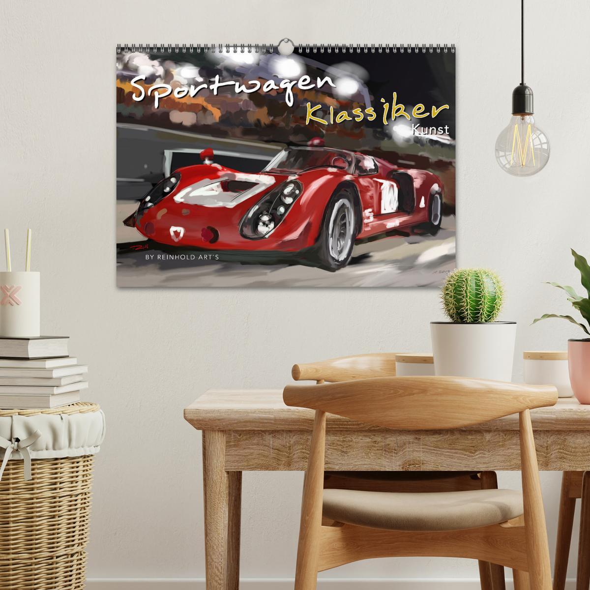 Bild: 9783435104055 | Sportwagen Klassiker Kunst (Wandkalender 2025 DIN A3 quer),...