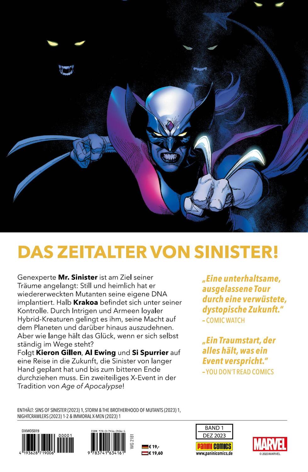 Rückseite: 9783741634161 | X-Men: Sinisters Sünden | Bd. 1 | Kieron Gillen (u. a.) | Taschenbuch