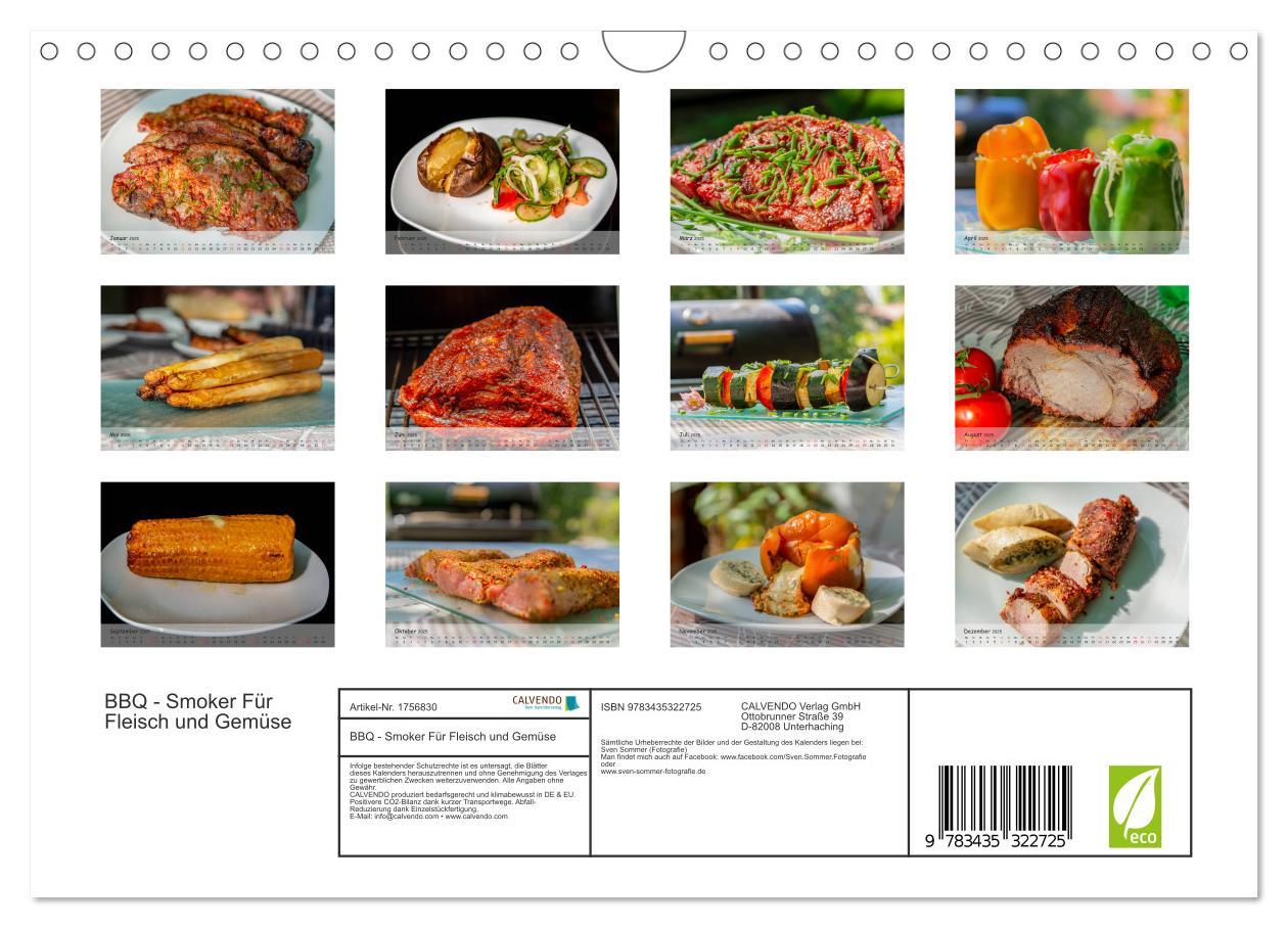 Bild: 9783435322725 | BBQ - Smoker Für Fleisch und Gemüse (Wandkalender 2025 DIN A4...