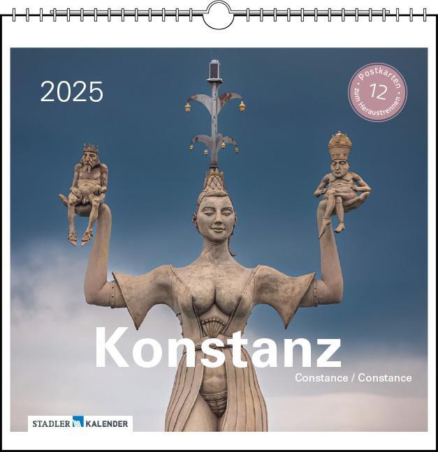 Cover: 9783861924104 | Konstanz 2025 | Postkarten-Tischkalender | Kalender | Spiralbindung