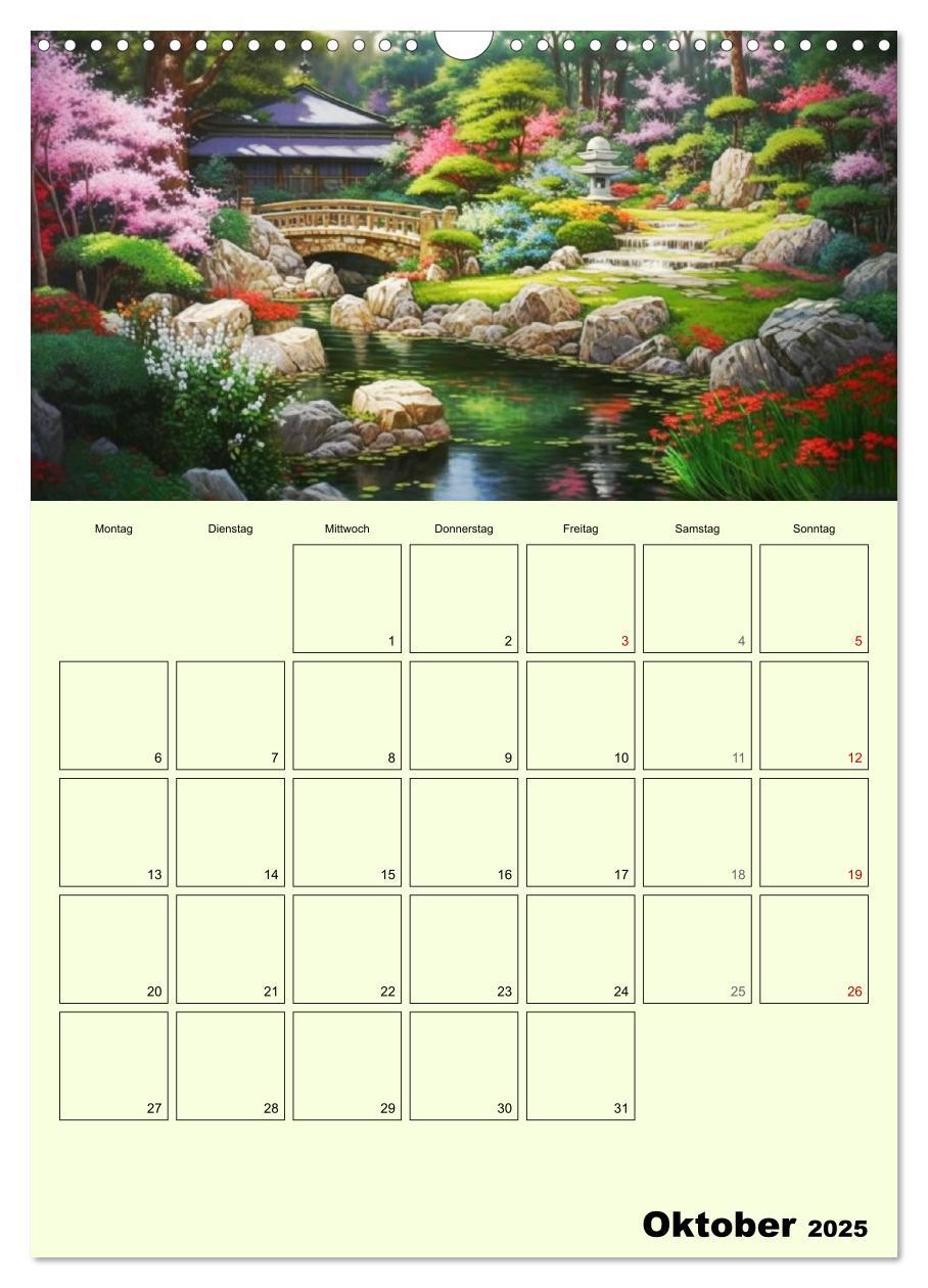 Bild: 9783435869381 | Im japanischen Garten. Zauberhafte Illustrationen (Wandkalender...