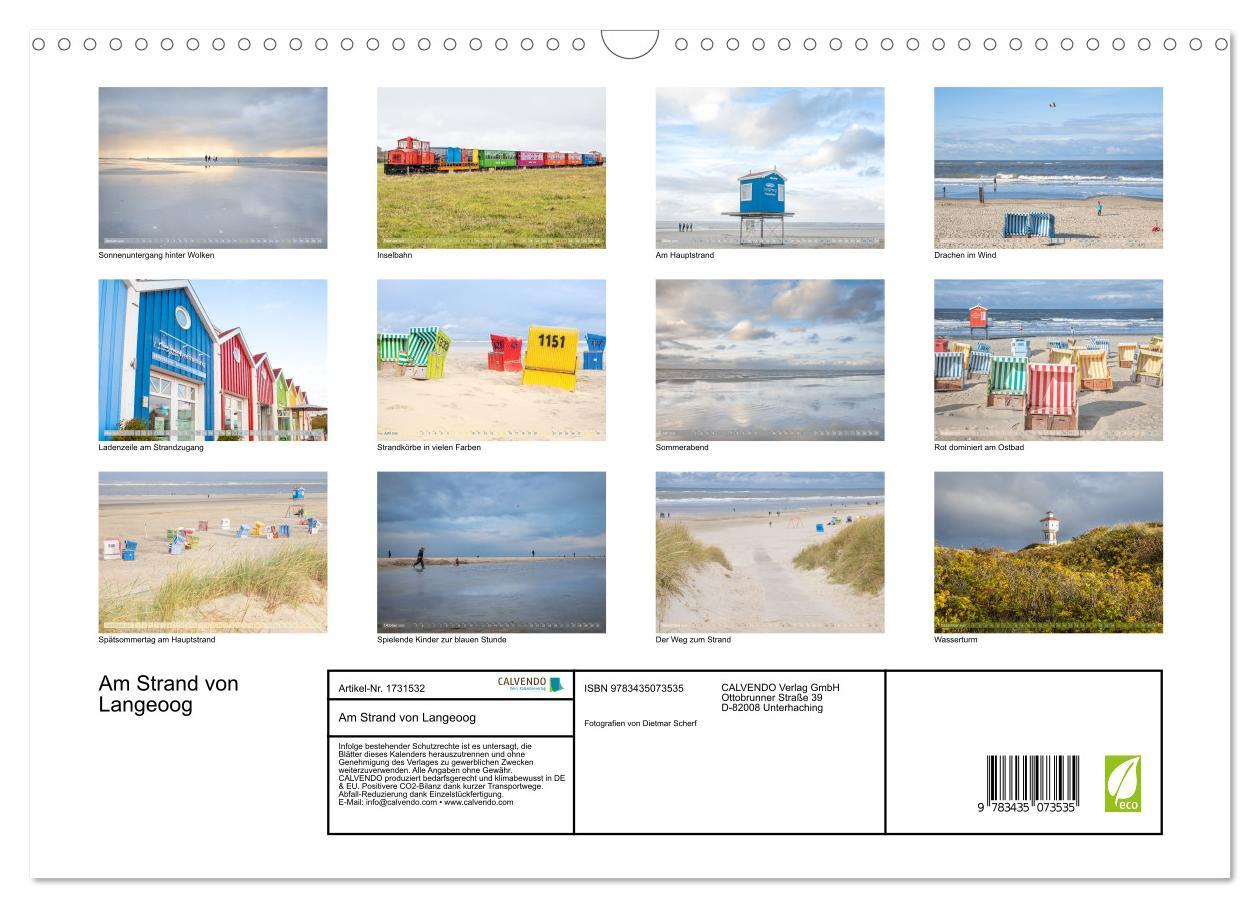 Bild: 9783435073535 | Am Strand von Langeoog (Wandkalender 2025 DIN A3 quer), CALVENDO...