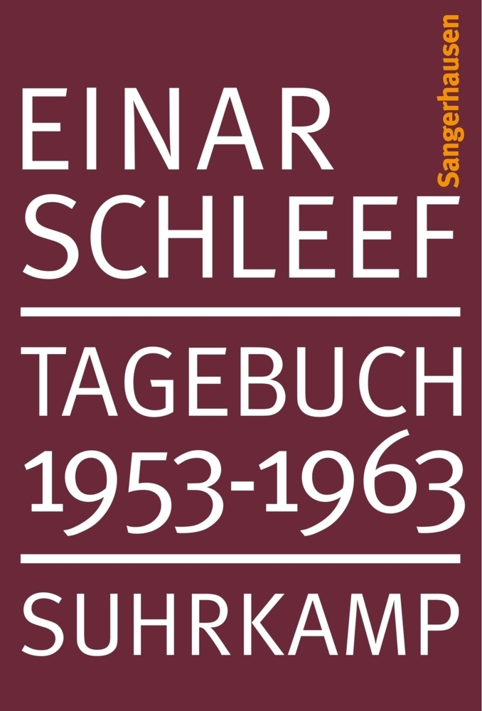 Cover: 9783518416051 | Tagebuch 1953-1963 | Sangerhausen | Einar Schleef | Taschenbuch