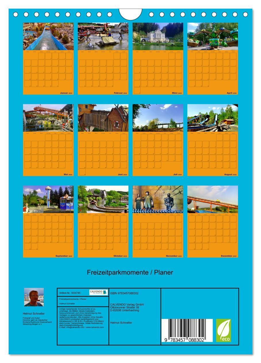 Bild: 9783457088302 | Freizeitparkmomente / Planer (Wandkalender 2025 DIN A4 hoch),...