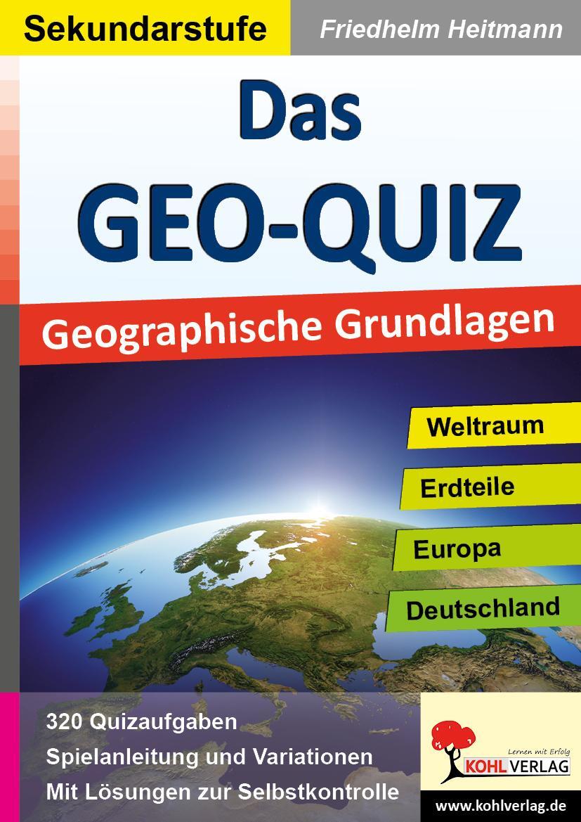 Cover: 9783955138516 | Das GEO-QUIZ | Geographische Grundlagen | Friedhelm Heitmann | Deutsch