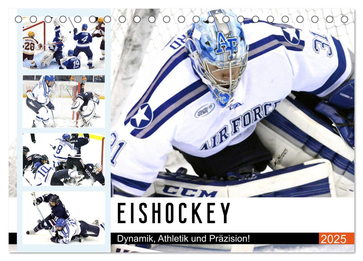 Cover: 9783435178872 | Eishockey. Dynamik, Athletik und Präzision! (Tischkalender 2025 DIN...