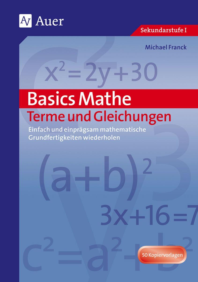 Cover: 9783403066156 | Basics Mathe: Terme und Gleichungen | Hans Schmidt | Broschüre | 2021