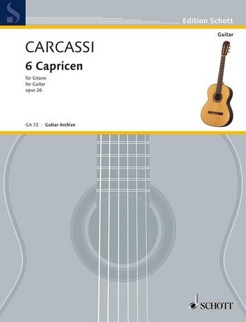 Cover: 9790001095259 | Caprices(6) Opus 26 | Matteo Carcassi | Buch | Schott Music