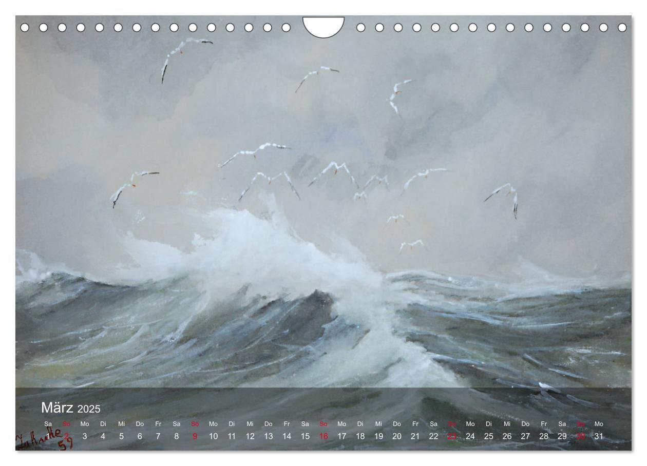 Bild: 9783435405299 | Segel am Horizont - Marinemaler Alfred Jahnke (Wandkalender 2025...