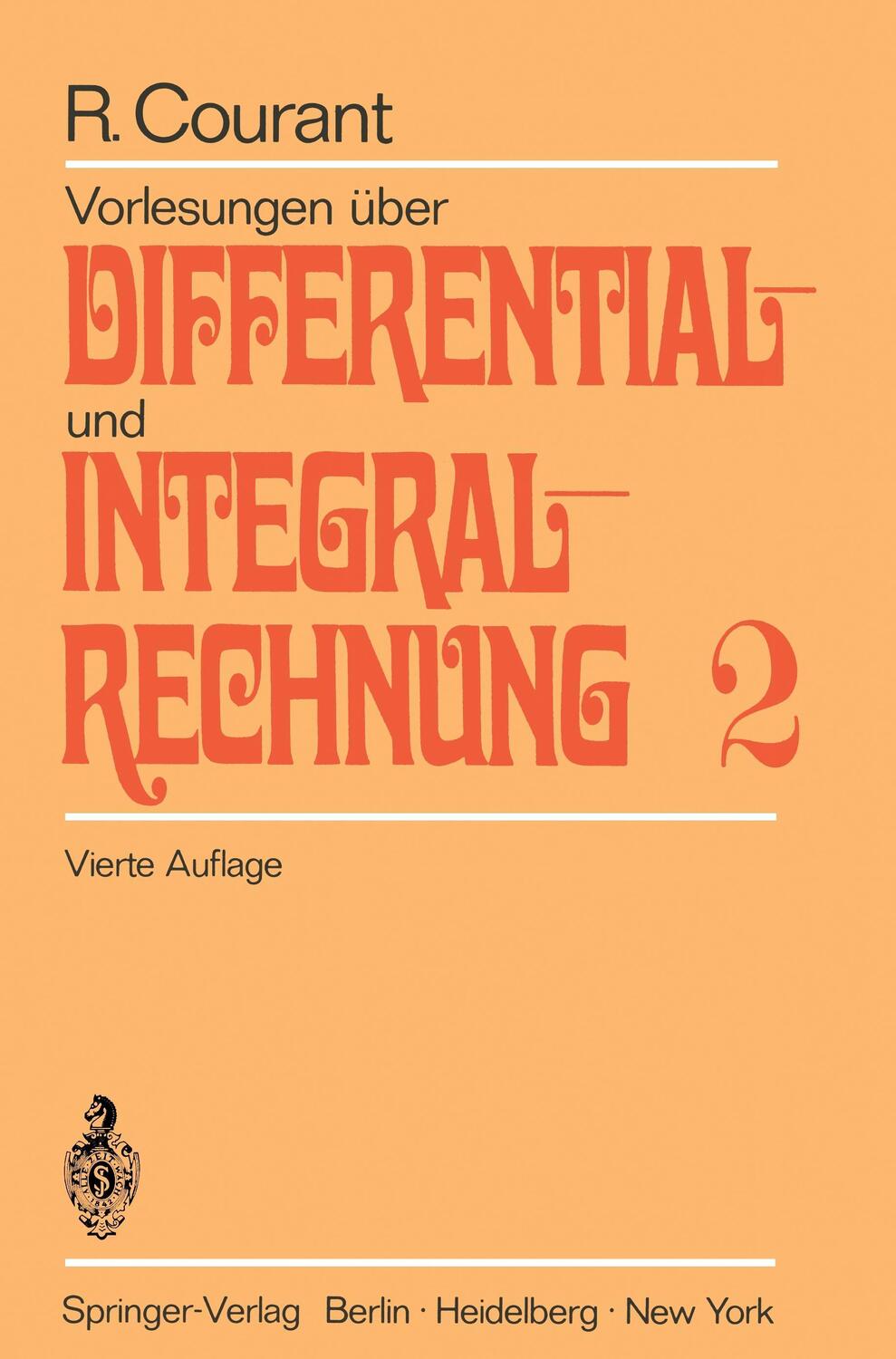 Cover: 9783540029564 | Vorlesungen über Differential- und Integralrechnung | Richard Courant