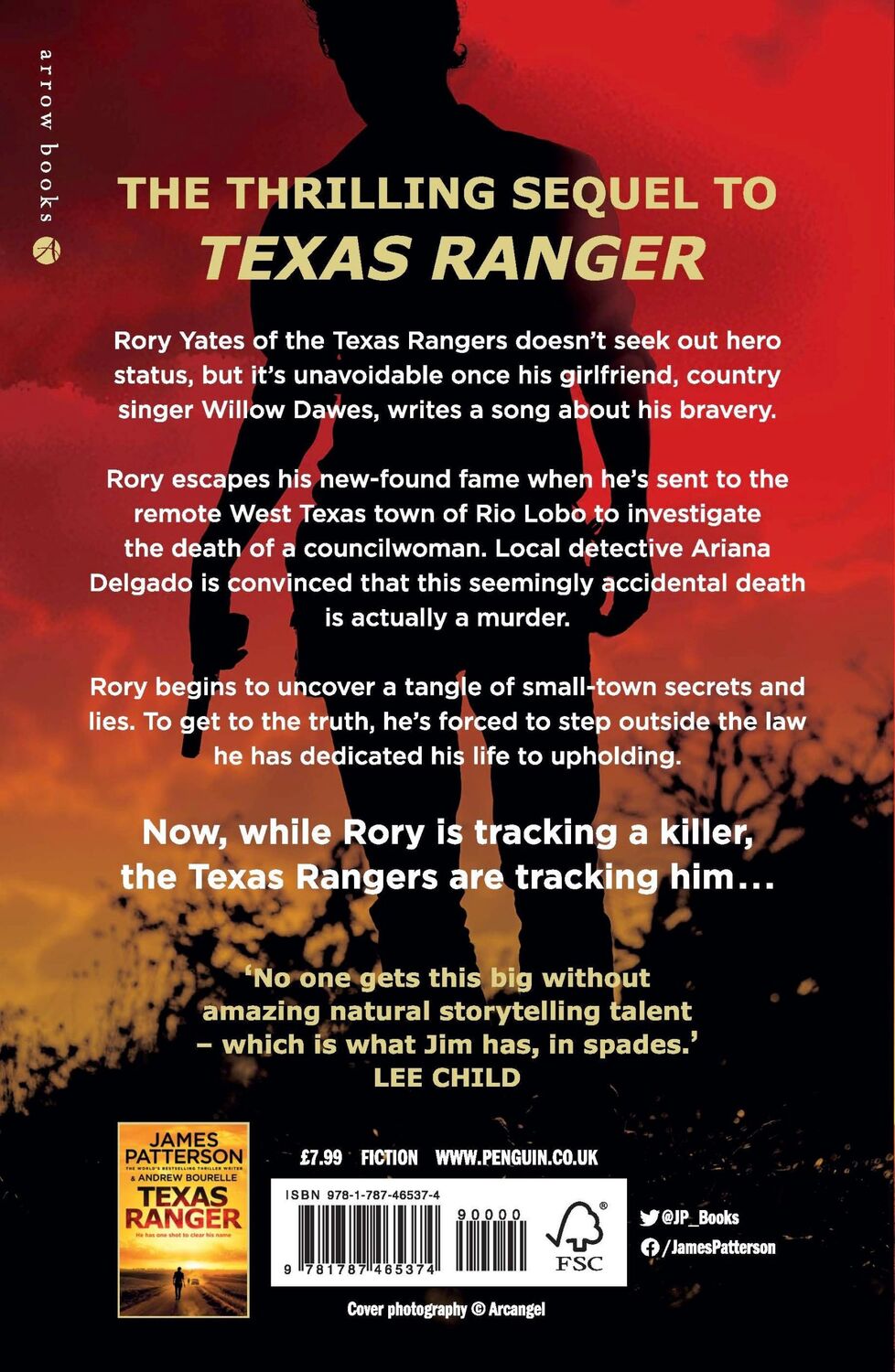 Rückseite: 9781787465374 | Texas Outlaw | The Ranger has gone rogue... | James Patterson | Buch