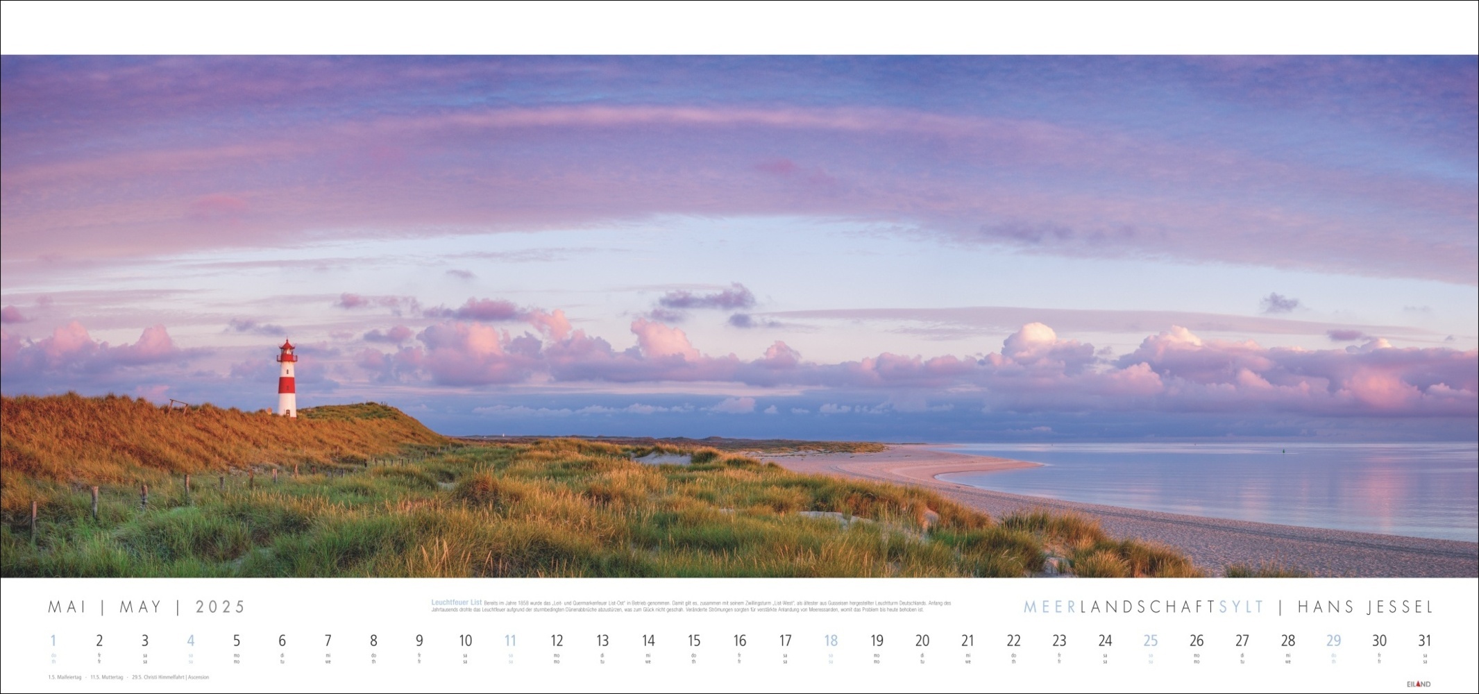 Bild: 9783964023544 | Meerlandschaft SYLT Kalender 2025 - Hans Jessel | Hans Jessel | 13 S.