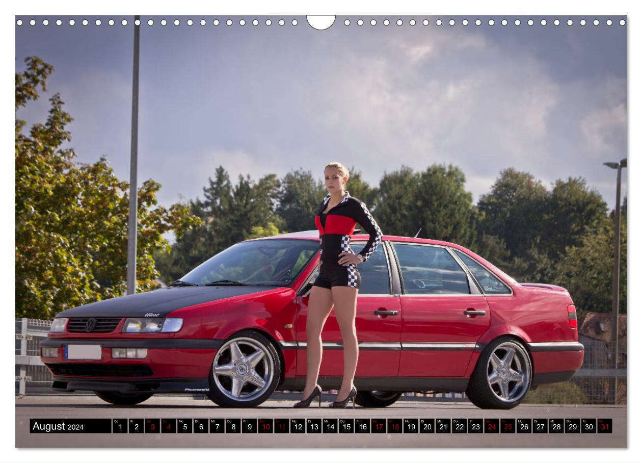 Bild: 9783383185281 | Heiße Frauen und schnelle Autos (Wandkalender 2024 DIN A3 quer),...
