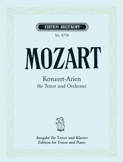 Cover: 9790004182000 | Konzert-Arien für Tenor und Orchester, Klavierauszug | Mozart | Buch