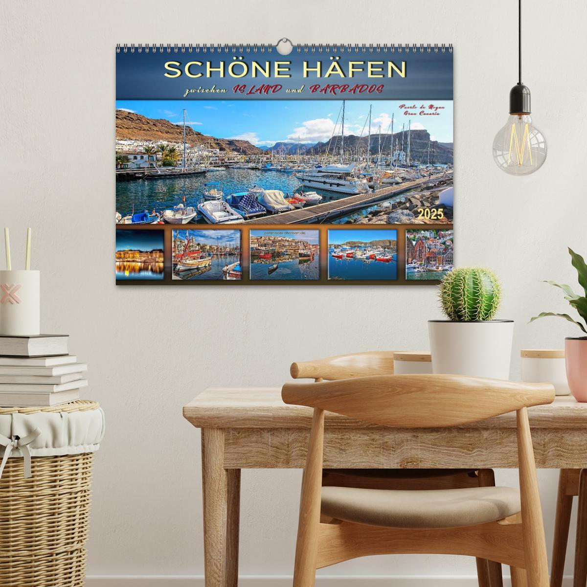 Bild: 9783435429660 | Schöne Häfen zwischen Island und Barbados (Wandkalender 2025 DIN A3...