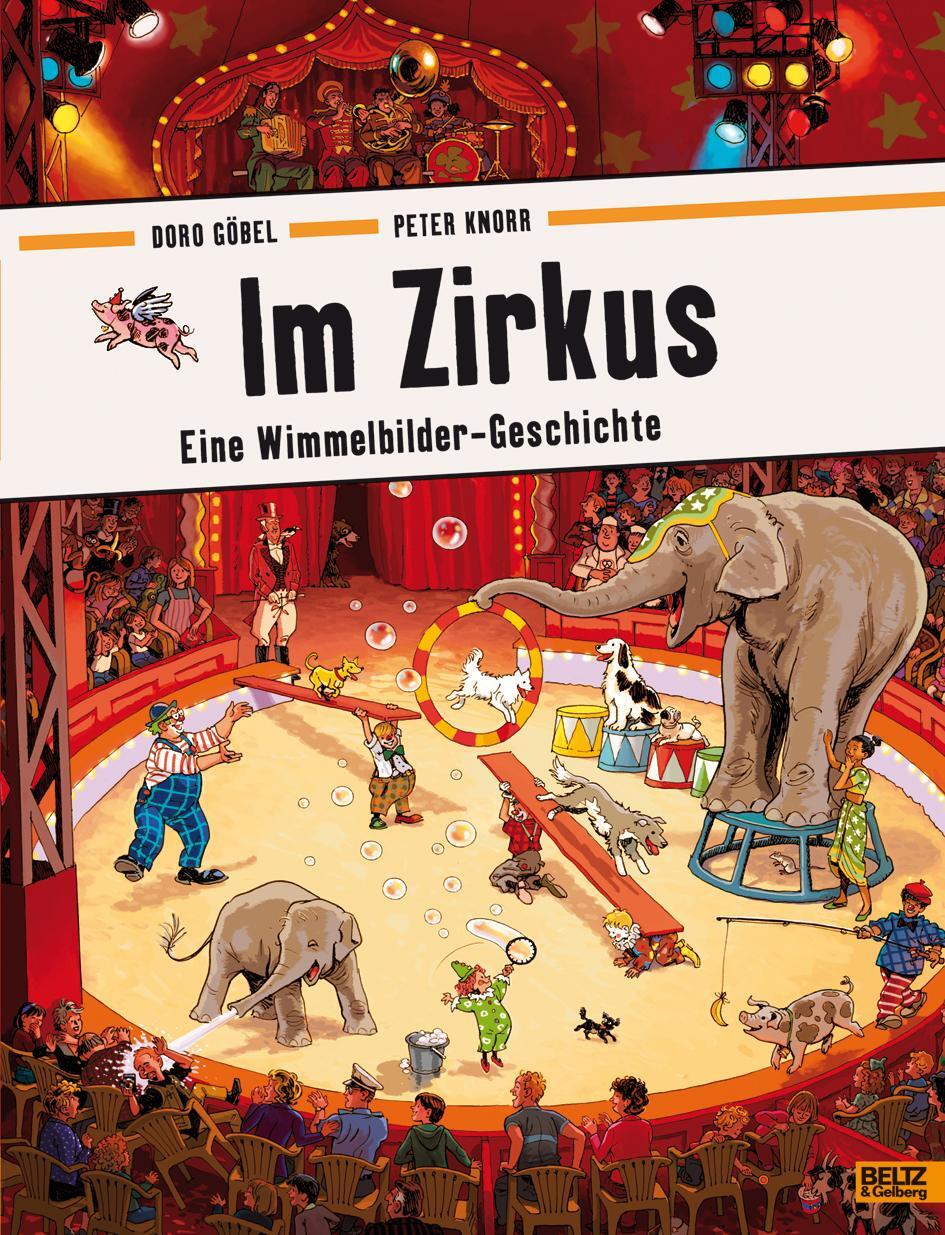 Cover: 9783407794291 | Im Zirkus | Eine Wimmelbilder-Geschichte. Vierfarbiges Pappbilderbuch