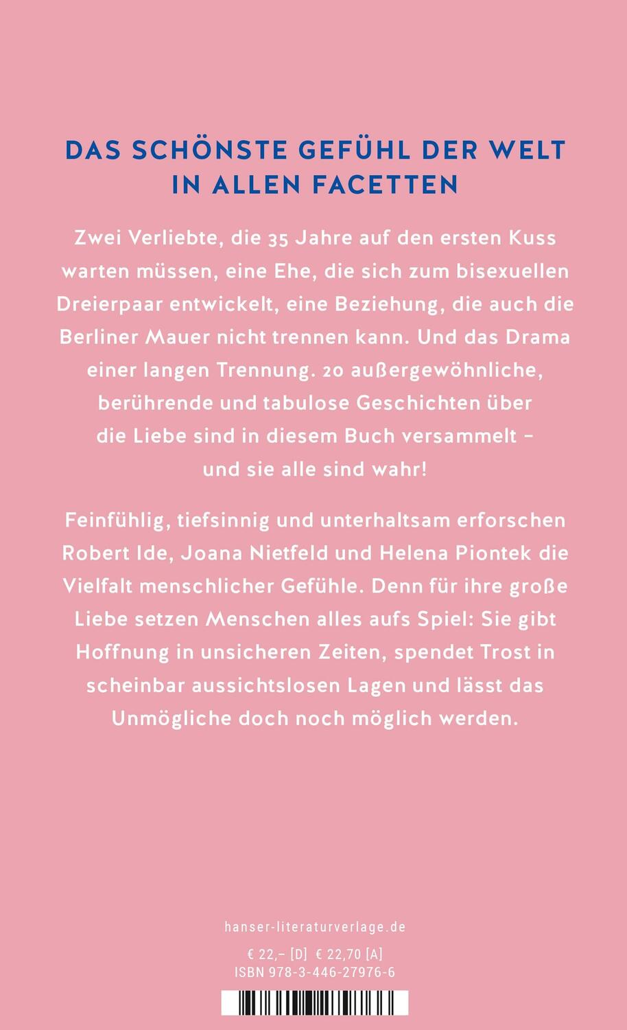 Bild: 9783446279766 | Erzähl mir von der Liebe | Joana Nietfeld (u. a.) | Buch | 208 S.