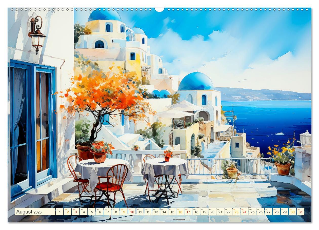 Bild: 9783383865053 | Santorini Inselträume (Wandkalender 2025 DIN A2 quer), CALVENDO...