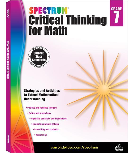 Cover: 9781483835549 | Spectrum Critical Thinking for Math, Grade 7 | Volume 49 | Taschenbuch