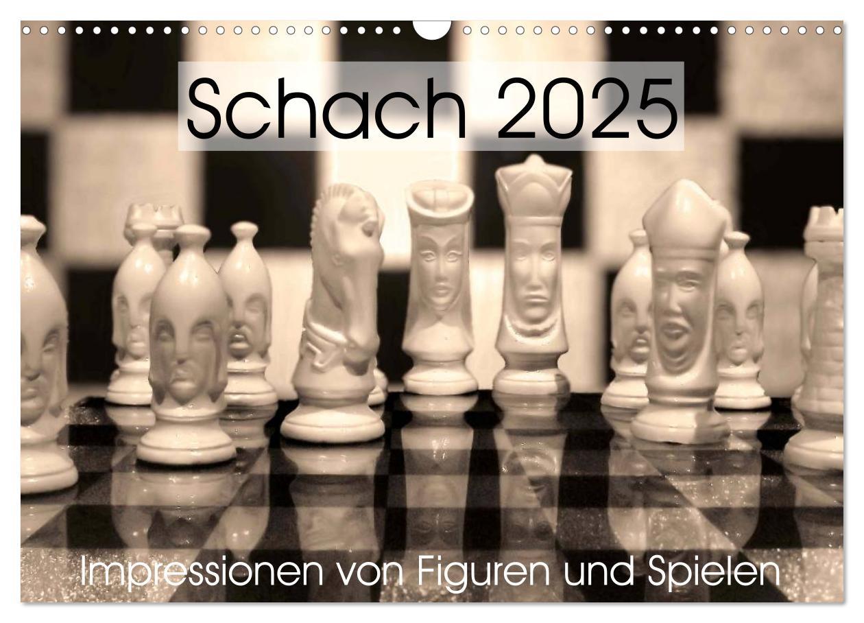 Cover: 9783435489350 | Schach 2025. Impressionen von Figuren und Spielen (Wandkalender...