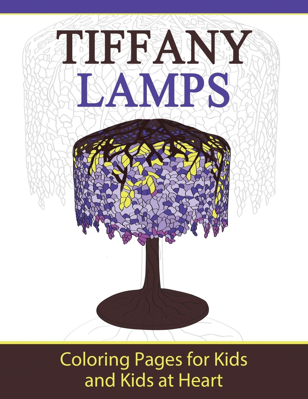 Cover: 9781948344401 | Tiffany Lamps | Coloring Pages for Kids and Kids at Heart | History