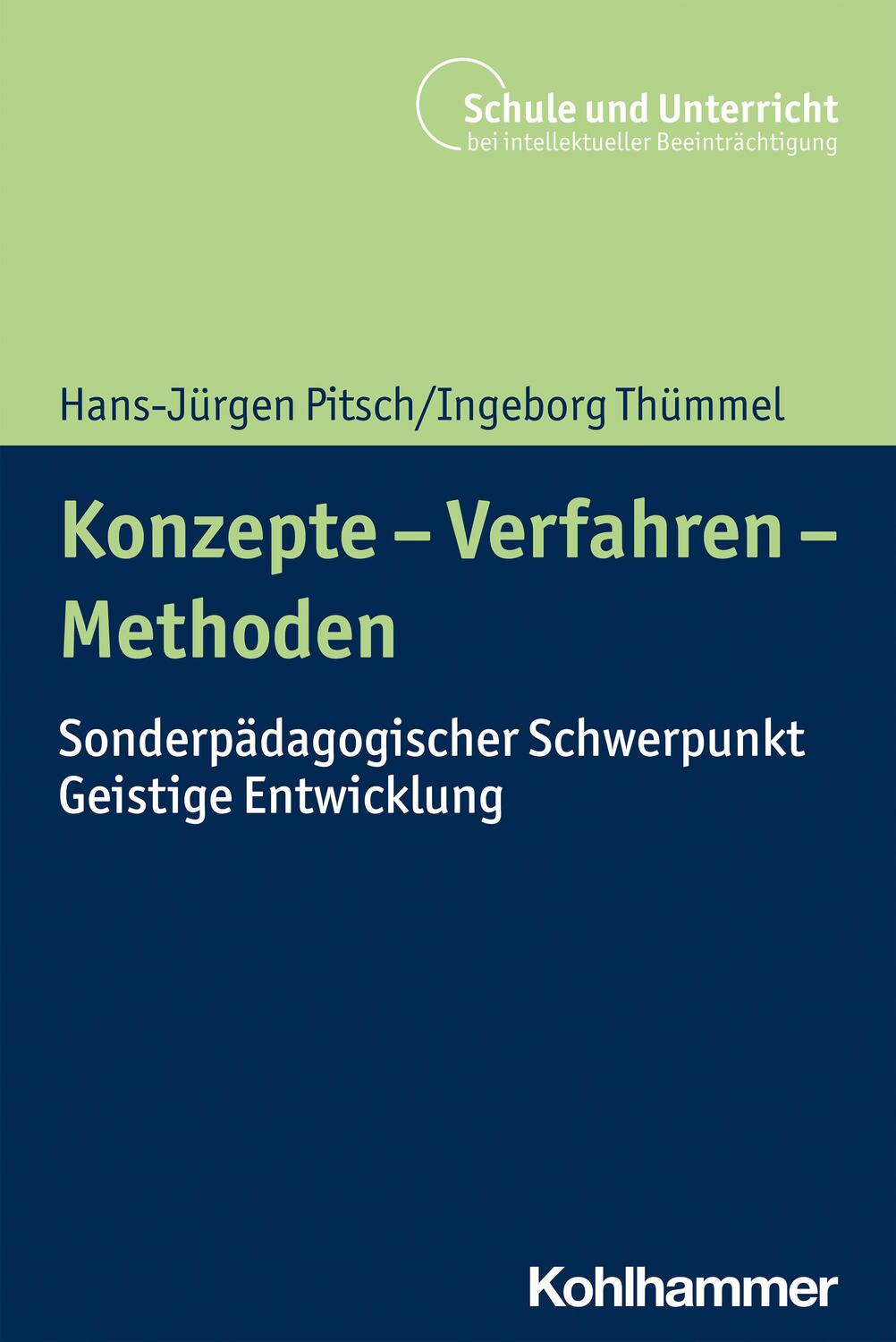 Cover: 9783170404045 | Konzepte - Verfahren - Methoden | Hans-Jürgen Pitsch (u. a.) | Buch