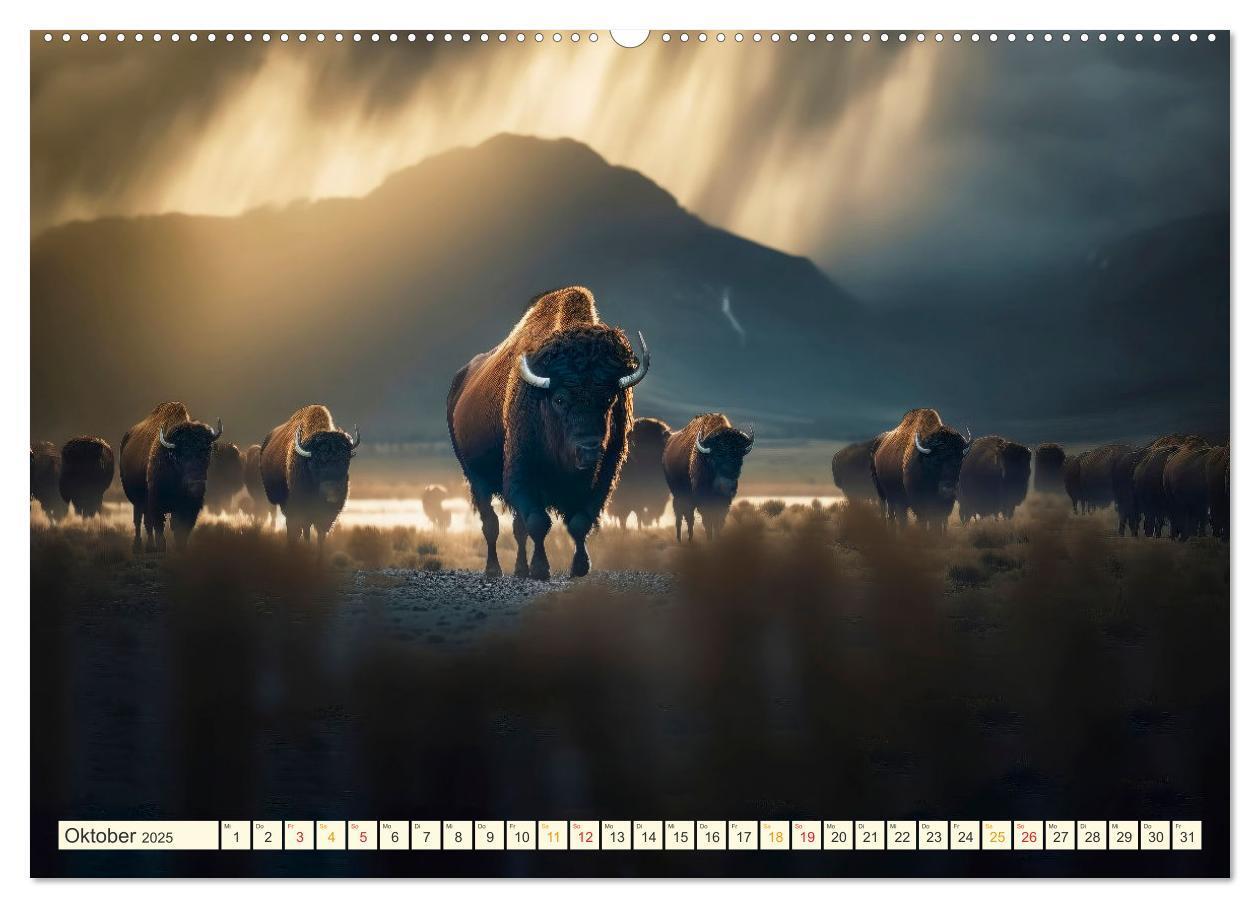 Bild: 9783383871214 | Amerikanischer Bison (hochwertiger Premium Wandkalender 2025 DIN A2...