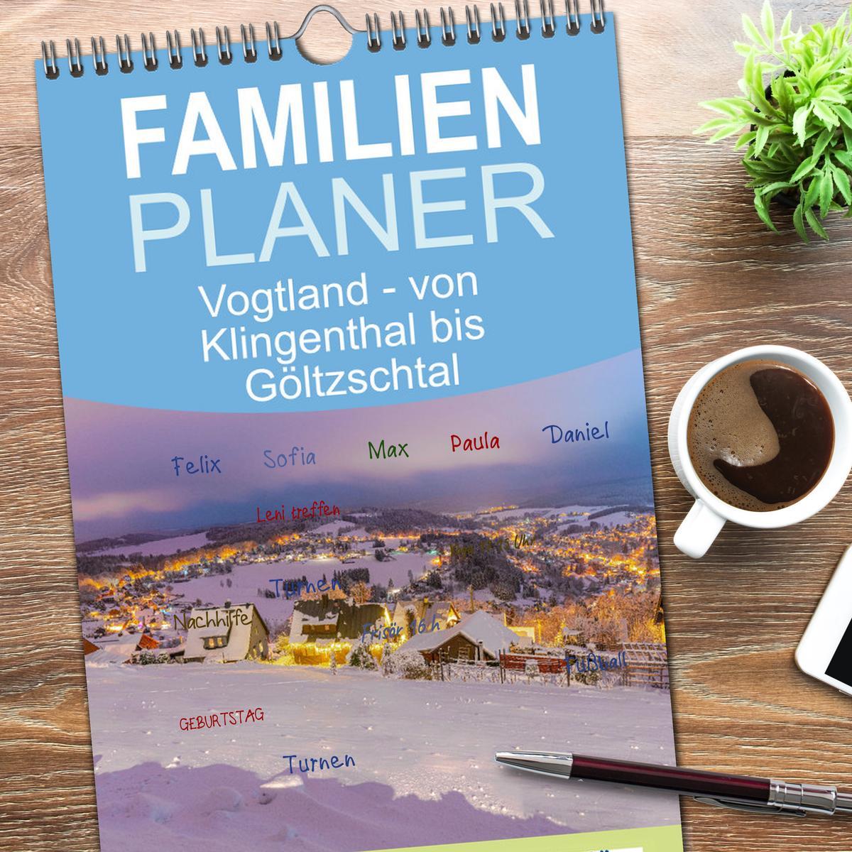 Bild: 9783457095713 | Familienplaner 2025 - Vogtland - von Klingenthal bis Göltzschtal...