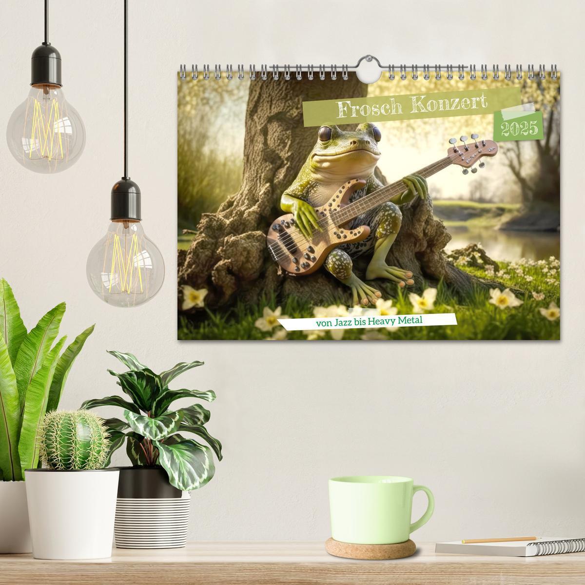 Bild: 9783383916489 | Frosch Konzert (Wandkalender 2025 DIN A4 quer), CALVENDO...