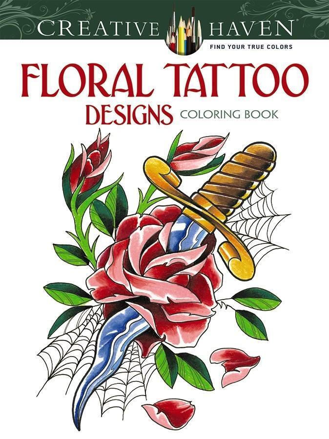 Cover: 9780486496290 | Floral Tattoo Designs Coloring Book | Erik Siuda | Taschenbuch | 2014