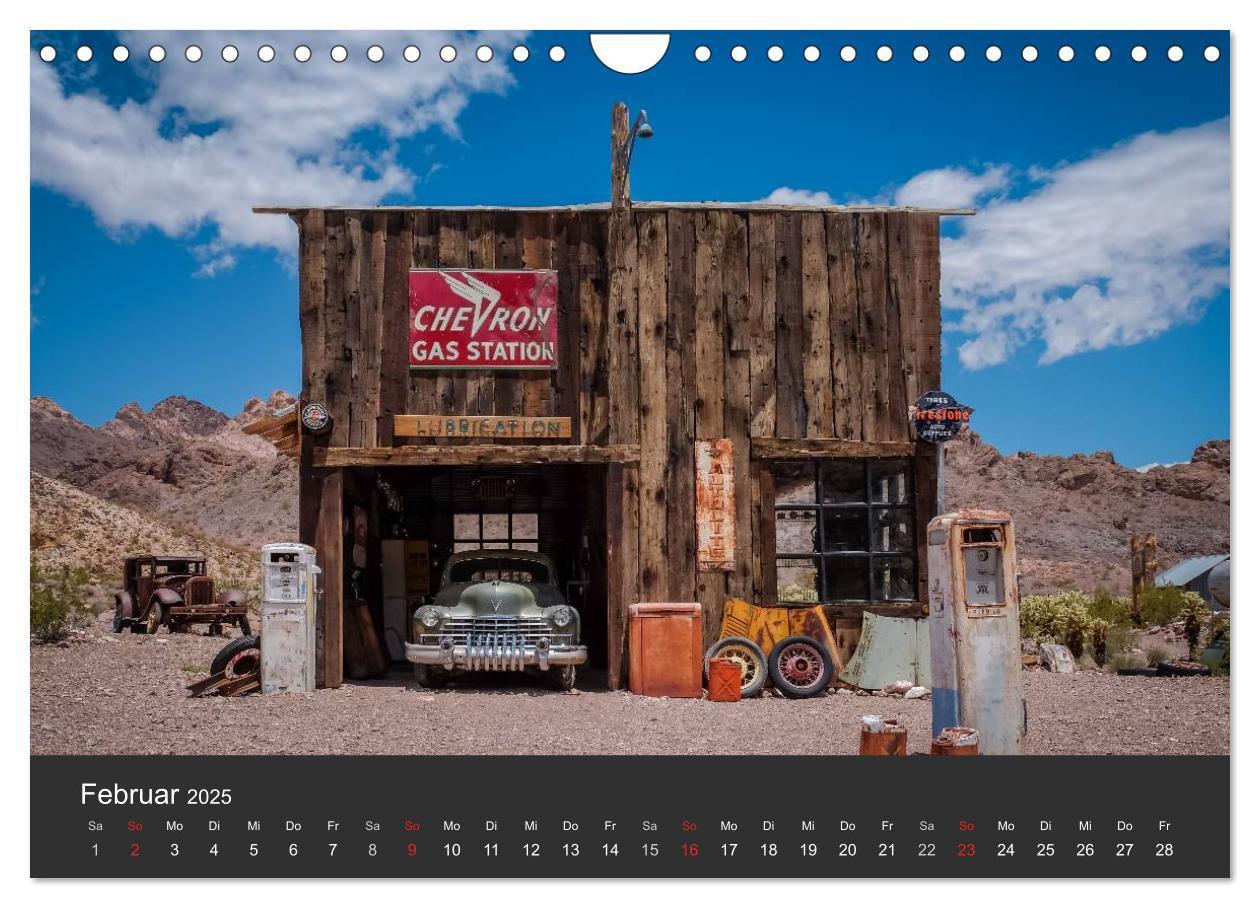 Bild: 9783435576739 | Vergessene Zeitzeugen entlang der Route 66 (Wandkalender 2025 DIN...