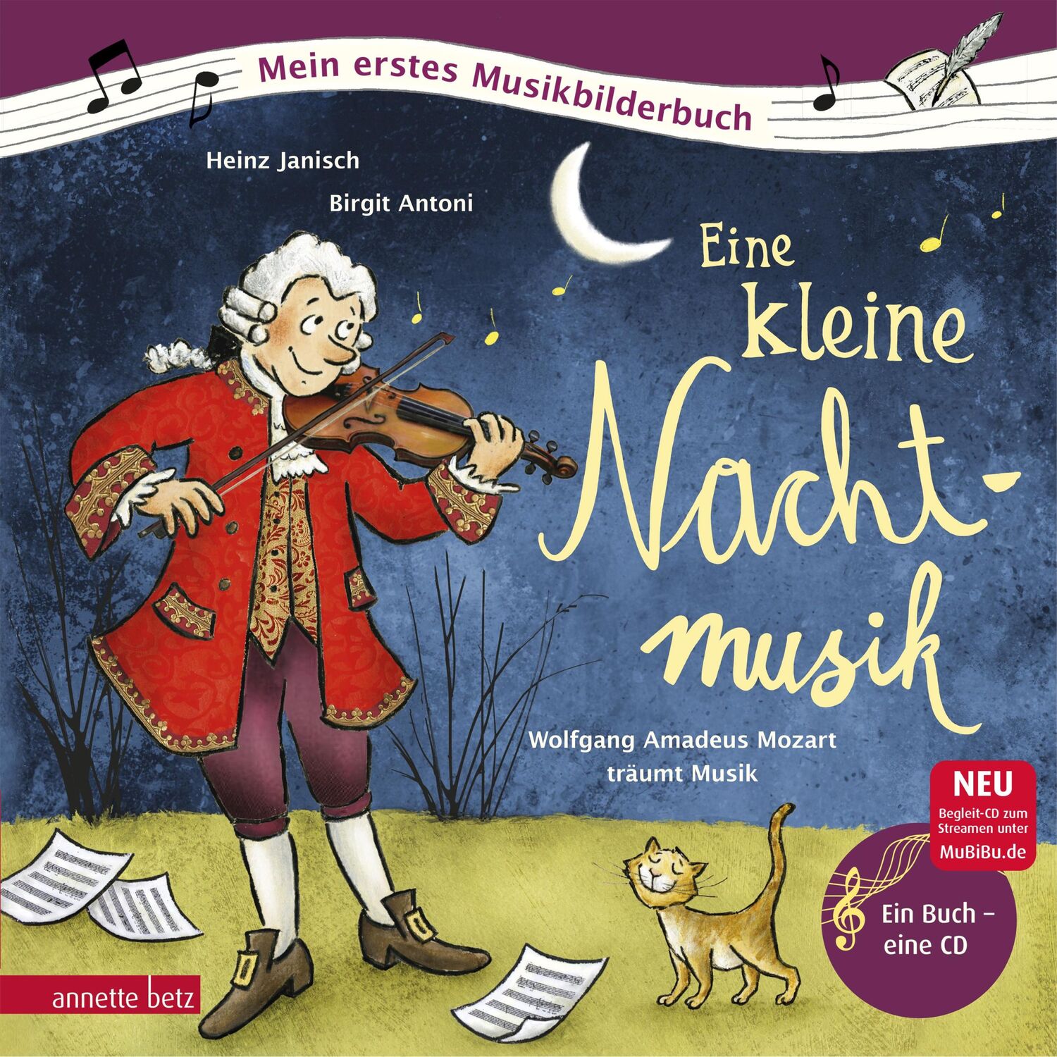 Cover: 9783219117455 | Eine kleine Nachtmusik | Wolfgang Amadeus Mozart träumt Musik | Buch