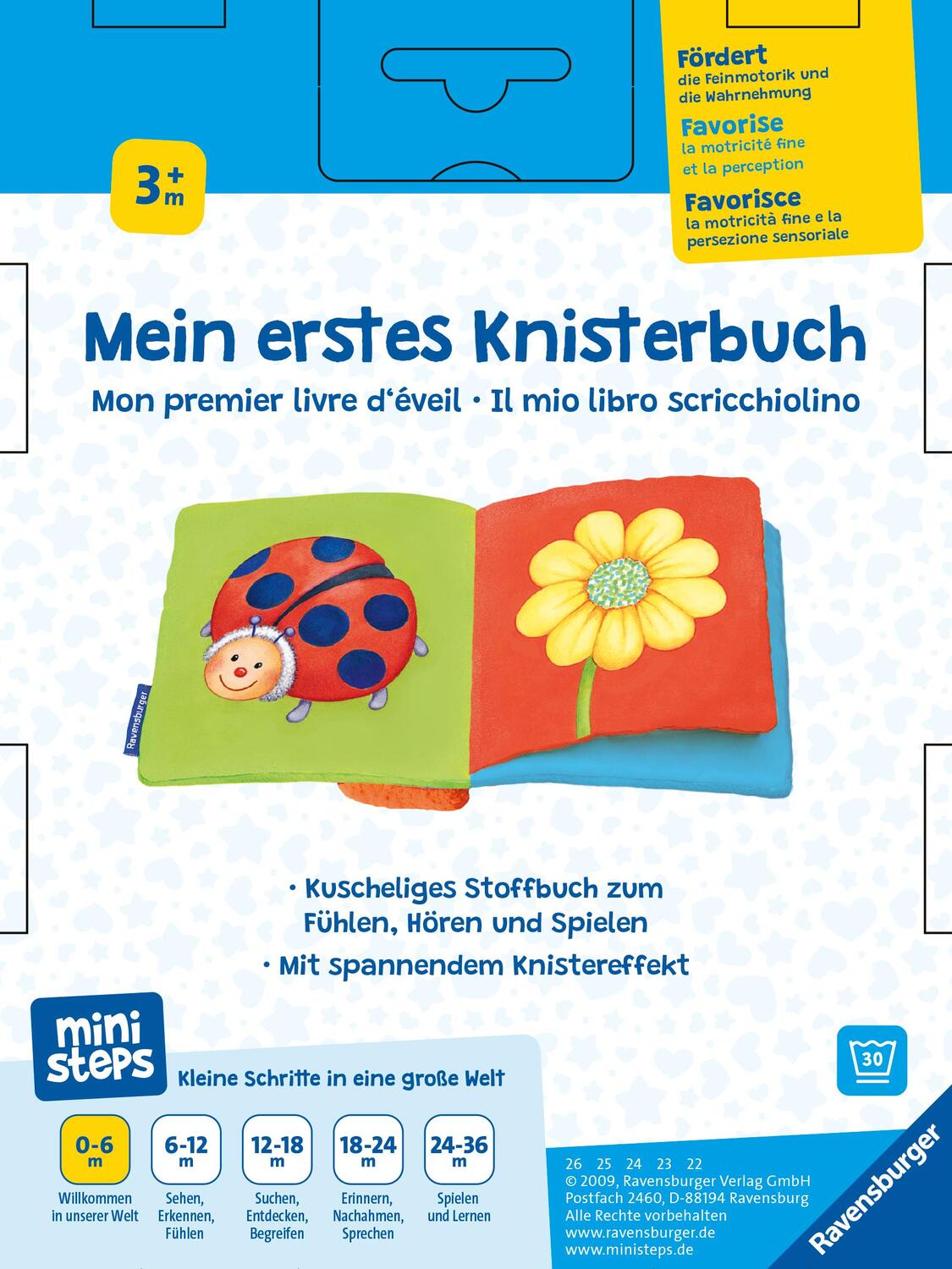 Rückseite: 9783473315772 | ministeps: Mein erstes Knisterbuch | Ab 3 Monaten | Taschenbuch | 6 S.