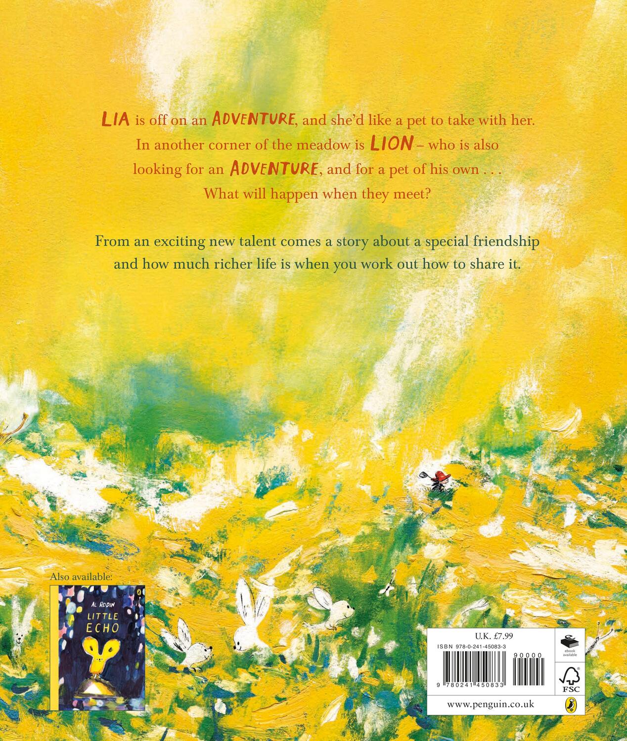Rückseite: 9780241450833 | An Adventure for Lia and Lion | Al Rodin | Taschenbuch | 32 S. | 2023