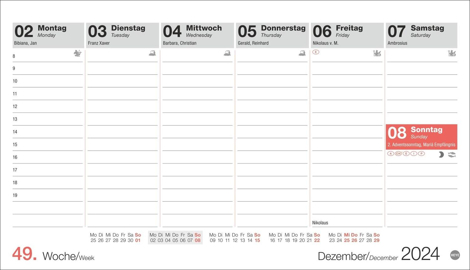 Bild: 9783756407620 | Schreibtischkalender Österreich klein 2025 | Heye | Kalender | 61 S.