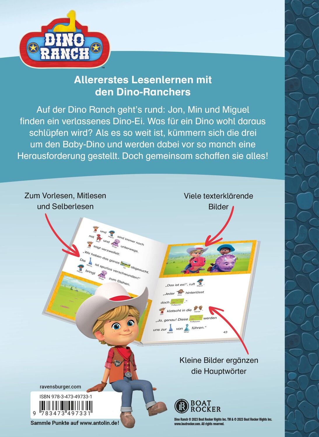 Rückseite: 9783473497331 | Dino Ranch: Kleiner Dino, großes Chaos | Zum Lesenlernen | Wich | Buch