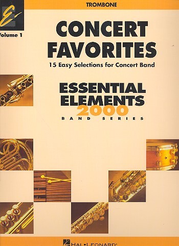 Cover: 9780634052101 | Concert Favorites Vol. 1 - Trombone | Essential Elements Band Folios