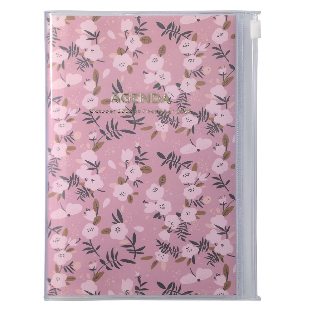Cover: 4550045106718 | MARK'S 2023/2024 Taschenkalender B6 vertikal, Flower Pattern, Pink