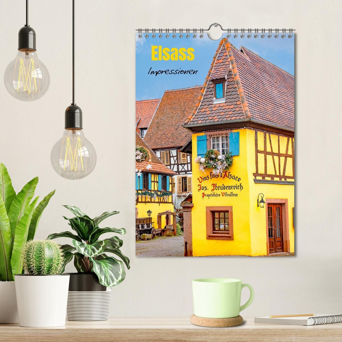 Bild: 9783435857289 | Elsass - Impressionen (Wandkalender 2025 DIN A4 hoch), CALVENDO...