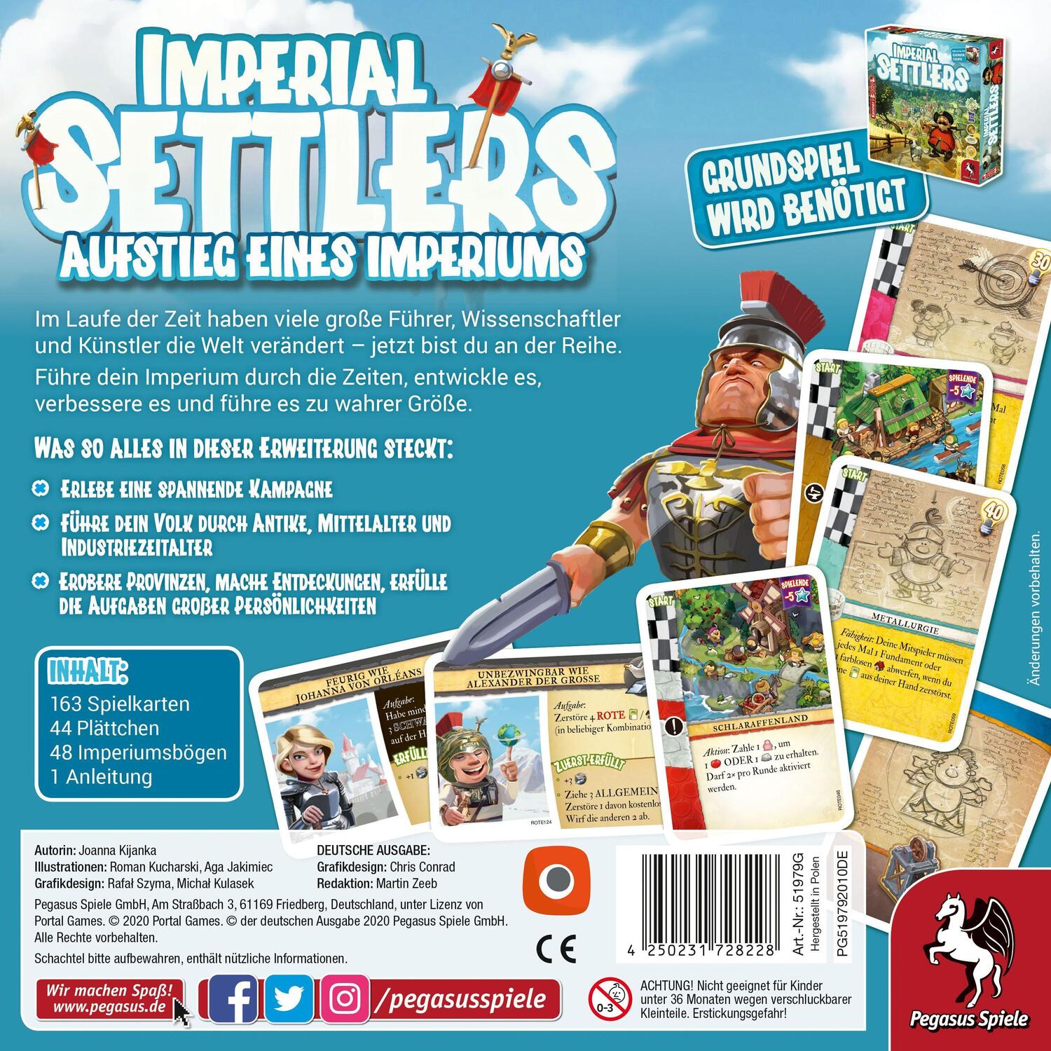 Cover: 4250231728228 | Imperial Settlers: Aufstieg eines Imperiums [Erweiterung] | Spiel