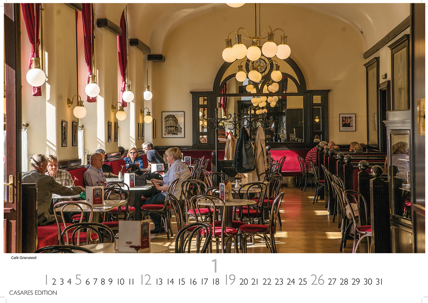 Bild: 9781835241462 | Wiener Caféhaus Kultur 2025 L 35x50cm | Kalender | 14 S. | Deutsch