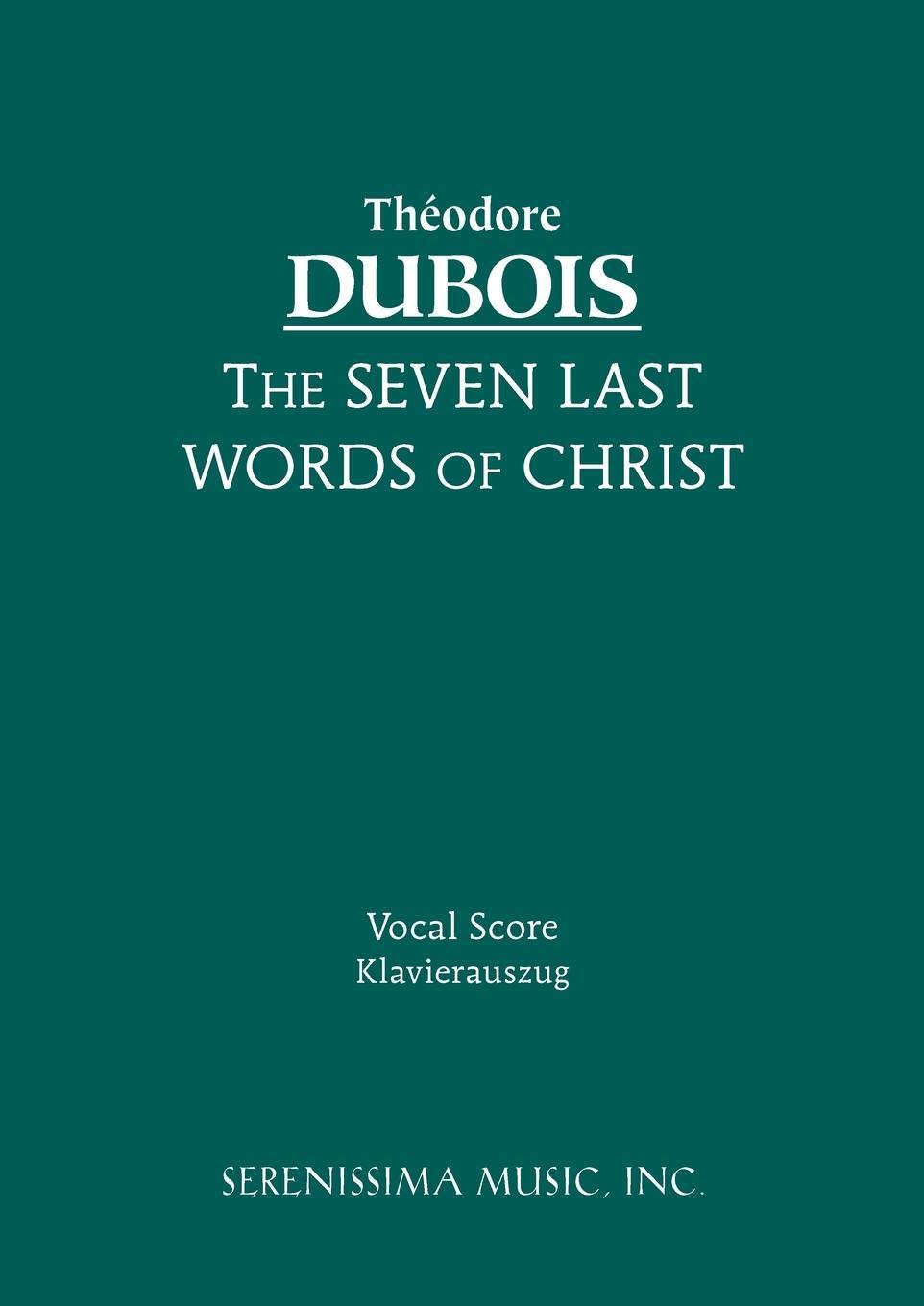 Cover: 9781932419849 | The Seven Last Words of Christ | Vocal score | Taschenbuch | Paperback