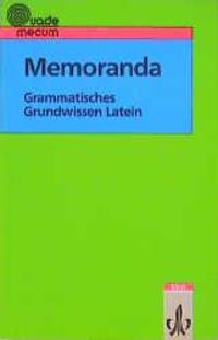 Cover: 9783126152006 | Memoranda | Grammatisches Grundwissen Latein. Vademecum | Thomas Meyer