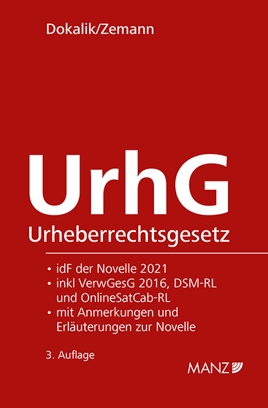 Cover: 9783214186081 | Urheberrechtsgesetz | Dietmar Dokalik (u. a.) | Taschenbuch | 2022